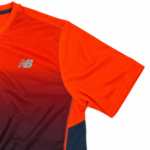 Athletic Orange-Red Shirt Detail